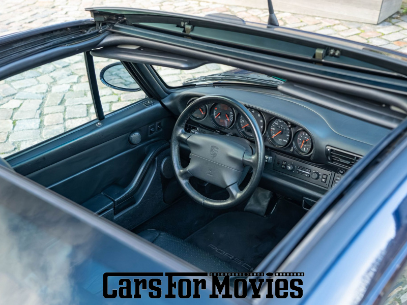 CarsForMovies | Porsche 911 (993 Targa) 1998 Deutschland Blau Schwarz Zivilfahrzeug Sportwagen Bayern 7495 coupe